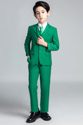 Load image into Gallery viewer, Green Kid Boys Classic 5 Piece Boys Suits
