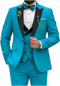 Cargar la imagen en la vista de la galería, Double Breasted Slim Fit 3 Piece Men's Suit
