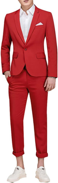 Bild in Galerie-Betrachter laden, Single-Breasted One Button Center 2 Pieces Men's Suit
