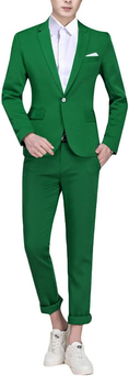 Load image into Gallery viewer, Single-Breasted One Button Center 2 Pieces Men's Suit
