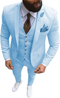 Cargar la imagen en la vista de la galería, Slim Fit One Button Formal Wedding Groomsmen Prom Tuxedo 3 Piece Suit Mens
