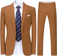 Load image into Gallery viewer, Single-Breasted One Button Center 2 Pieces Men's Suit
