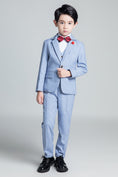 Gallery viewerに画像を読み込む, Denim Blue Classic 5 Piece Boys Suits
