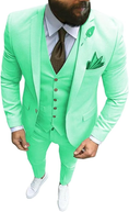 Cargar la imagen en la vista de la galería, Slim Fit One Button Formal Wedding Groomsmen Prom Tuxedo 3 Piece Suit Mens
