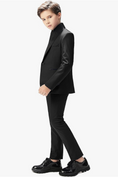 Charger l'image dans la visionneuse de la galerie, Black Toddler Kids Formal Suits Set 5 Pieces
