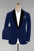 Load image into Gallery viewer, Men's Velvet Slim Fit Prom Tuxedo 2 Piece Suit
