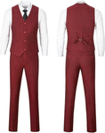 Load image into Gallery viewer, Retro Tweed Herringbone Long Blazer 3 Pieces Mens Suits 3690
