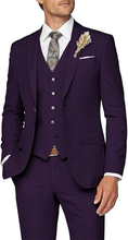 Load image into Gallery viewer, Formal Business Wedding Groom Prom Party 3 Piece Mens Suit
