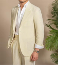 Gallery viewerに画像を読み込む, Casual Summer Lightweight Seersucker Suit Shorts Mens Set
