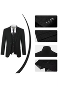 Bild in Galerie-Betrachter laden, Retro Slim Fit Herringbone Tuxedos Herringbone 3 Piece Men's Suits（upgrade version）
