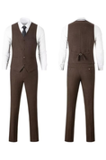 Bild in Galerie-Betrachter laden, Retro Slim Fit Herringbone Tuxedos Herringbone 3 Piece Men's Suits（upgrade version）
