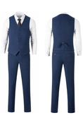 Bild in Galerie-Betrachter laden, Retro Slim Fit Herringbone Tuxedos Herringbone 3 Piece Men's Suits（upgrade version）
