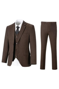 Bild in Galerie-Betrachter laden, Retro Slim Fit Herringbone Tuxedos Herringbone 3 Piece Men's Suits（upgrade version）
