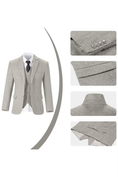 Bild in Galerie-Betrachter laden, Retro Slim Fit Herringbone Tuxedos Herringbone 3 Piece Men's Suits（upgrade version）
