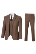 Bild in Galerie-Betrachter laden, Retro Slim Fit Herringbone Tuxedos Herringbone 3 Piece Men's Suits（upgrade version）
