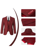 Bild in Galerie-Betrachter laden, Retro Slim Fit Herringbone Tuxedos Herringbone 3 Piece Men's Suits（upgrade version）
