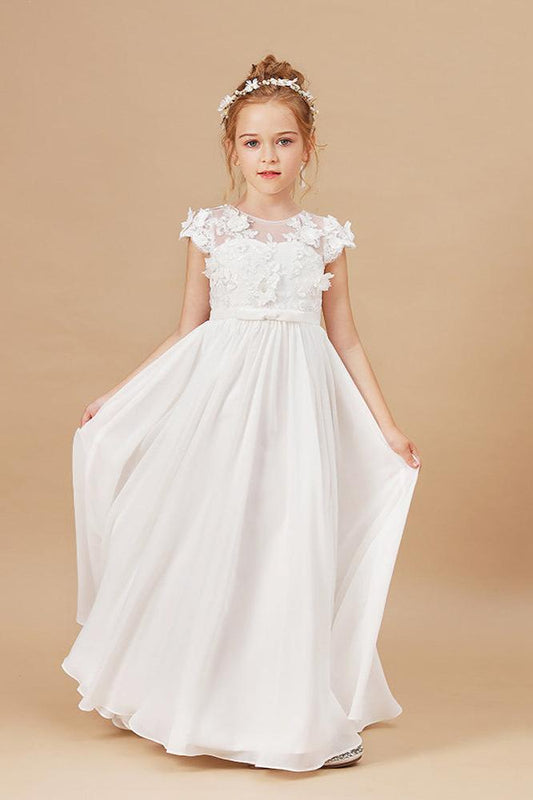 Flower Girl Dresses Applique Tulle Pageant Princess Gown FLC00428