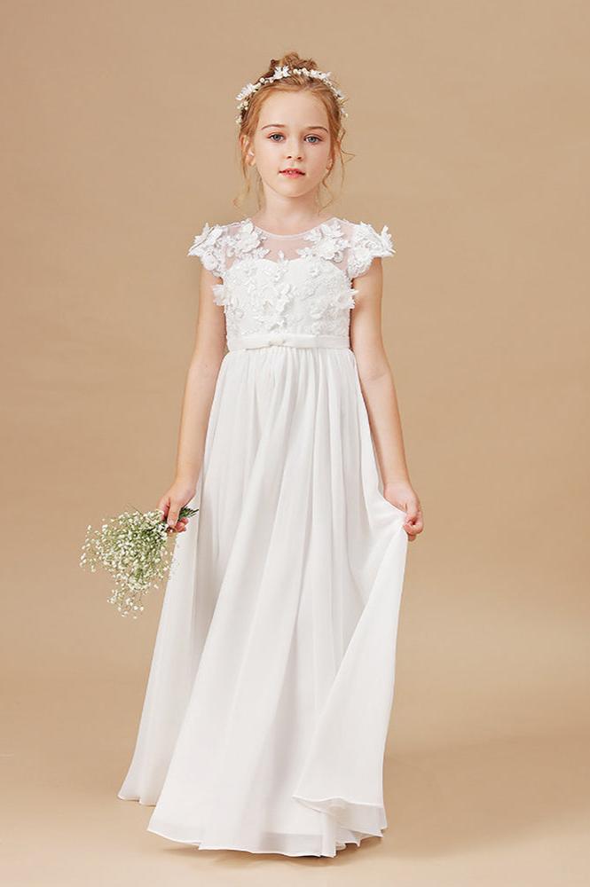 Flower Girl Dresses Applique Tulle Pageant Princess Gown FLC00428