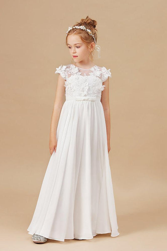 Flower Girl Dresses Applique Tulle Pageant Princess Gown FLC00428