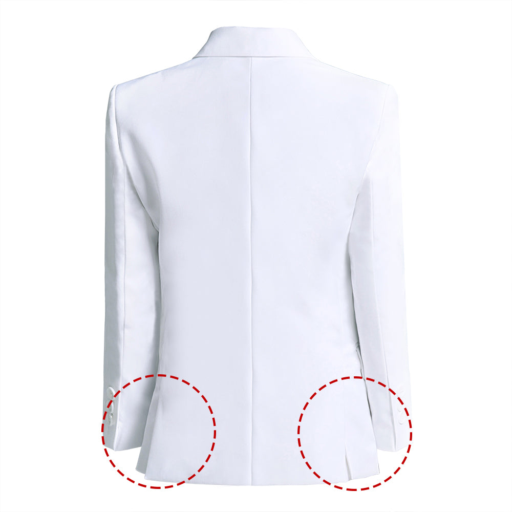 White Boys Formal Blazer, School Kids Jacket