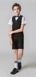 Cargar la imagen en la vista de la galería, Black Outfit Summer 4 Piece Kids Boys
