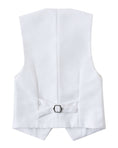 Cargar la imagen en la vista de la galería, White 3 Piece Kids Boys' Formal Blazer Vest and Pants Dress Suits Set
