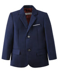 Cargar la imagen en la vista de la galería, Navy 3 Piece Kids Boys' Formal Blazer Vest and Pants Dress Suits Set
