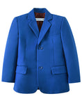 Cargar la imagen en la vista de la galería, Royal Blue 3 Piece Kids Boys' Formal Blazer Vest and Pants Dress Suits Set
