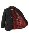 Charger l'image dans la visionneuse de la galerie, Black 3 Piece Kids Boys' Formal Blazer Vest and Pants Dress Suits Set
