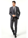 Load image into Gallery viewer, Gray Slim Fit Formal Party Business 4 Piece Men Suits Online MS010
