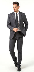 Bild in Galerie-Betrachter laden, Gray Slim Fit Formal Party Business 4 Piece Men Suits Online MS010
